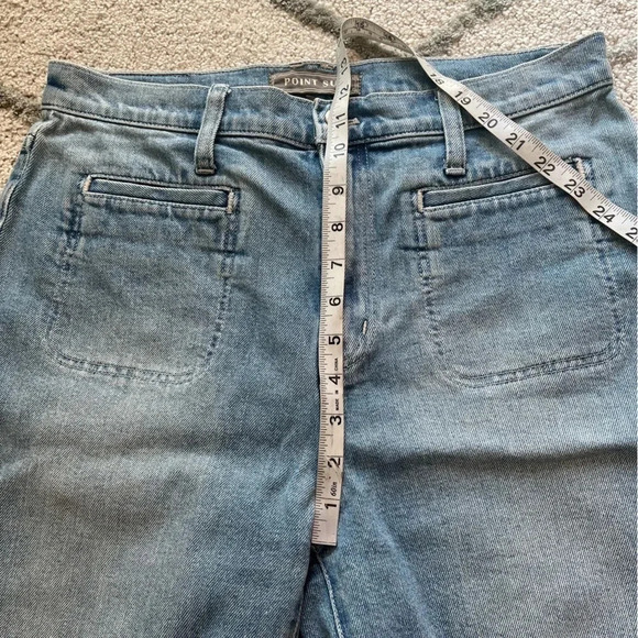J Crew Point Sur denim jean shorts longer modest high rise light wash 30 - Picture 4 of 6
